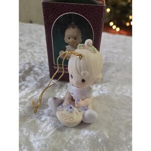 Precious Moments Enesco Baby's First Christmas Special 1990 Issue BOY Ornament